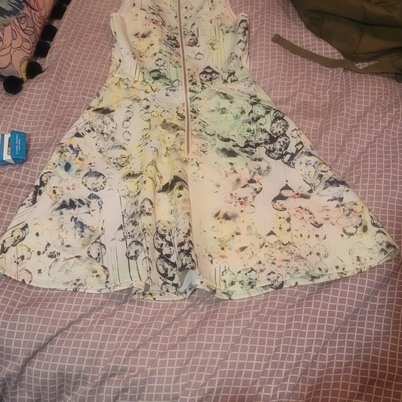 TED BAKER Crystal Droplets Neoprene Skater Dress - Picture 4 of 5